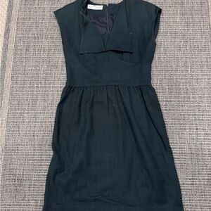 Vintage Adele Simpson Women's Black Cotton Dress